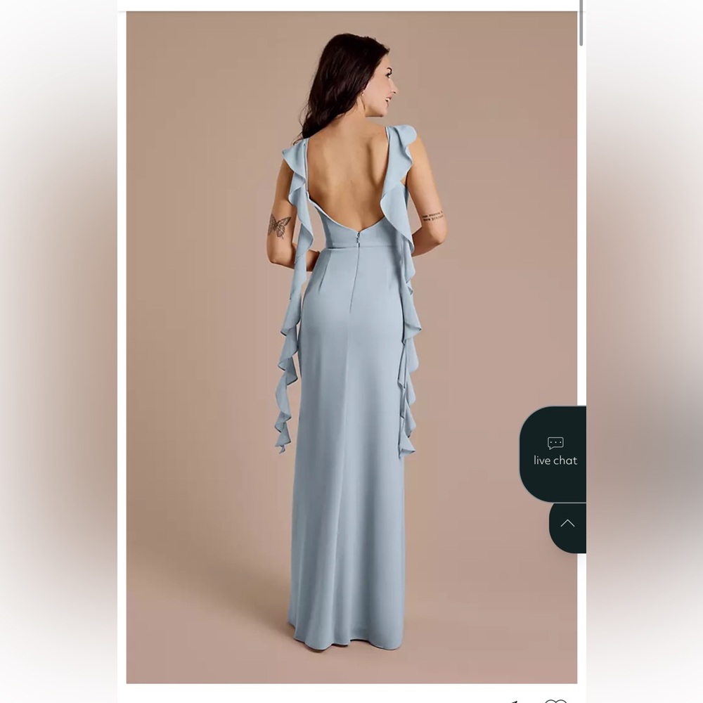 Ruffle Strap Scoop Neck Chiffon A-Line Dress